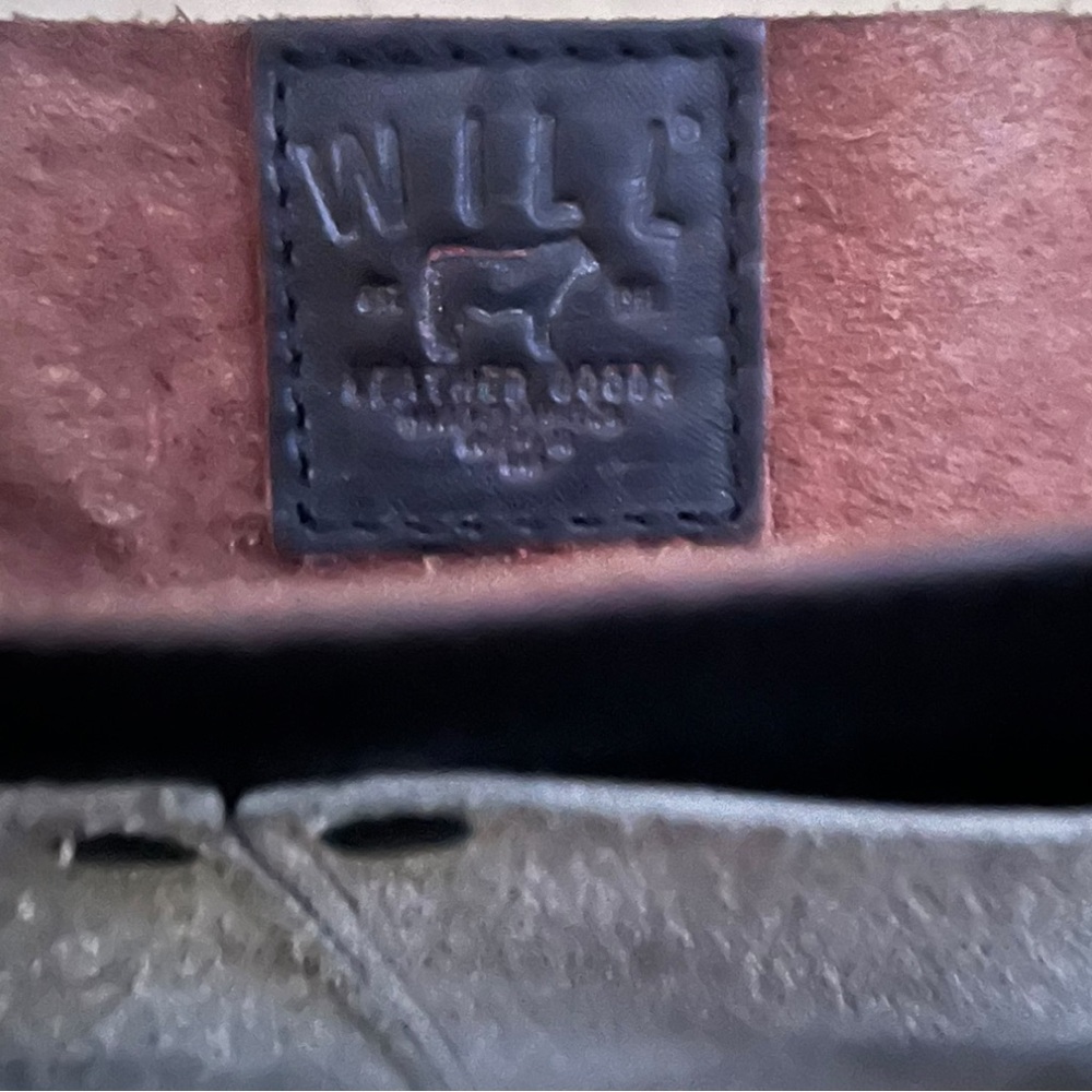 Will Leather Goods Vintage Distressed Leather Briefcase Messenger Bag Satchel - Picture 6 of 7